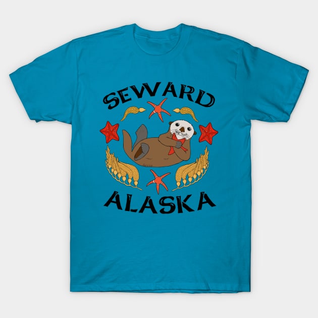 Sea Otter Seward, AK T-Shirt by HonuHoney